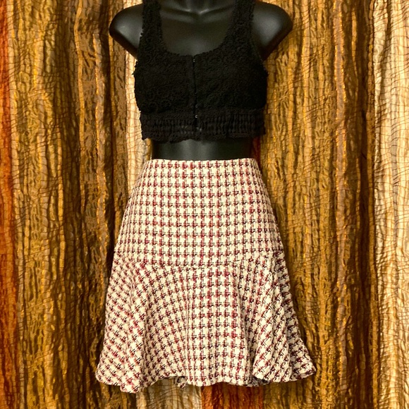 Maeve Anthropologie houndstooth skirt - Picture 2 of 7